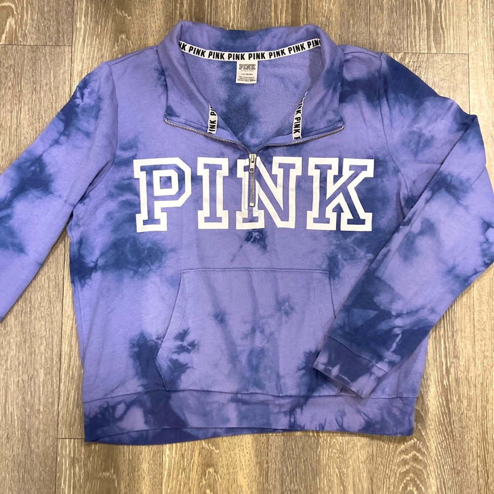 VS PINK tie dye crewneck